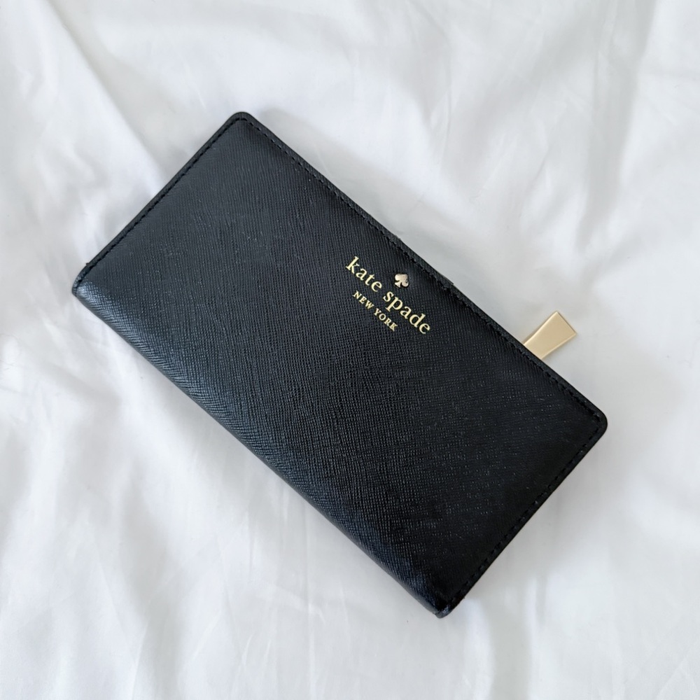 Kate Spade Zipper Wallet Black